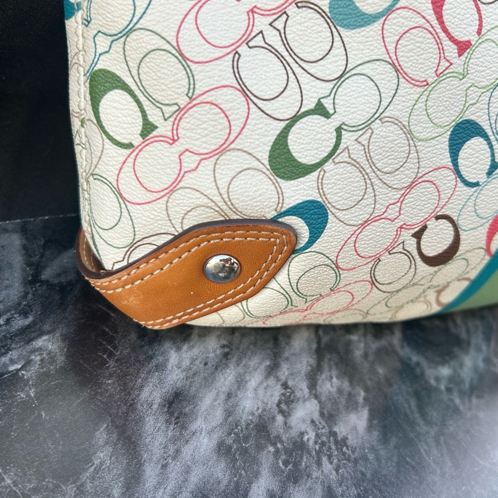 Coach Chelsea Heritage Signature Stripe Hobo No.C1069-F15138 - Picture 4 of 16